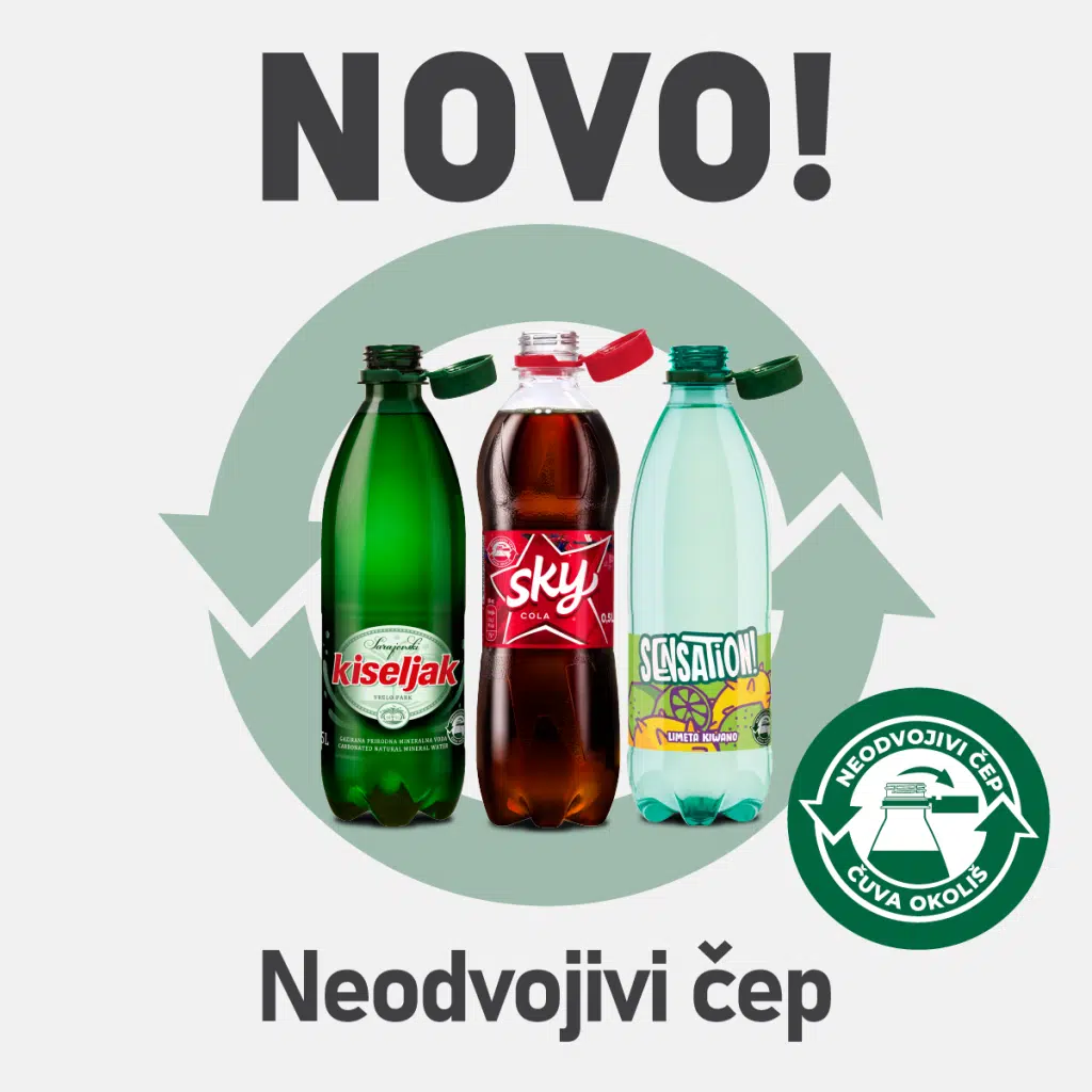 Čep koji čuva prirodu: Sarajevski kiseljak prvi u BiH uveo neodvojivi čep za svoje proizvode