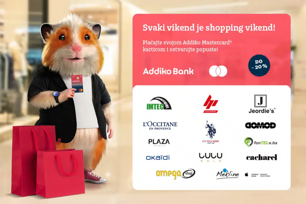 Ljetne shopping radosti za korisnike Addiko Mastercard kartica, kupovina uz popuste i do 20 posto