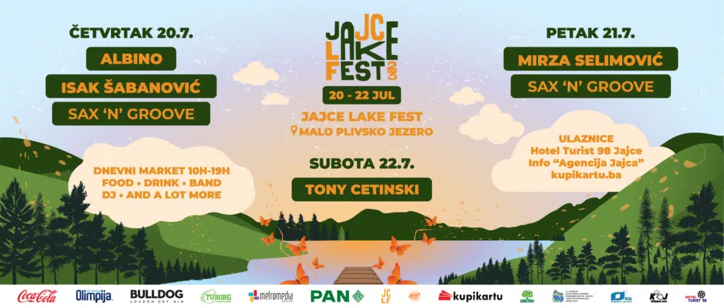 Uskoro počinje Jajce Lake Fest na plaži malog plivskog jezera, pogledajte ko dolazi
