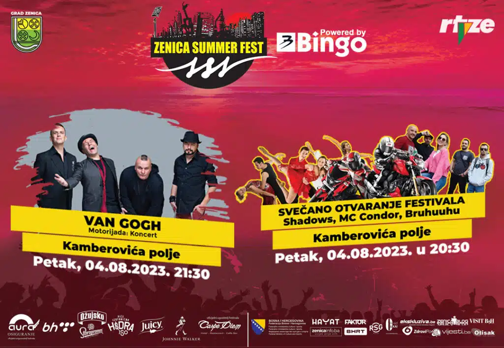 Brojimo sitno do svečanog otvorenja Zenica Summer Festa powered by Bingo 2023.