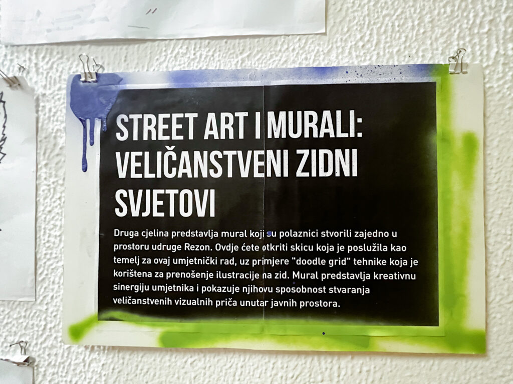 u okviru 12. street arts festivala mostar: telemach fondacija i udruga rezon priredili izložbu učesnika prve street art mini akademije