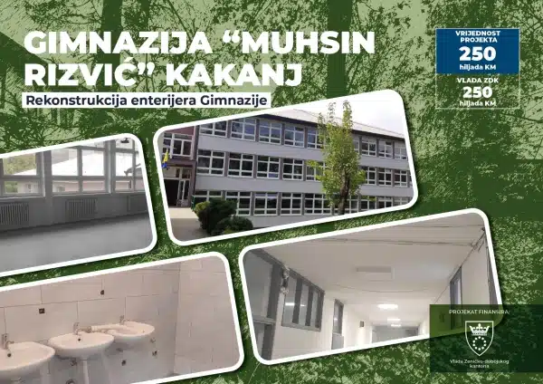Rekonstrukcija enterijera Gimnazije Kakanj u završnoj fazi: Bolji uslovi za boravak i odvijanje nastavnog procesa