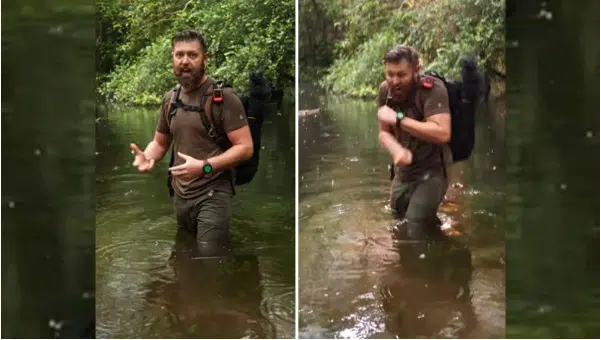 SCENA JE JEZIVA: Slavni avanturista zamalo snimio svoju smrt