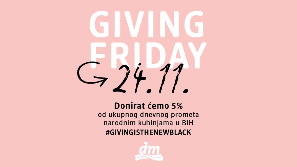 „GIVING FRIDAY“ – dm i ove godine pomaže rad narodnih kuhinja