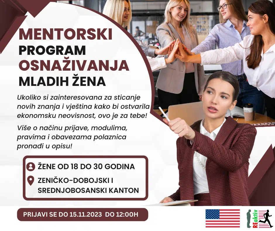 Poziv za učešće u mentorskom programu osnaživanja mladih žena