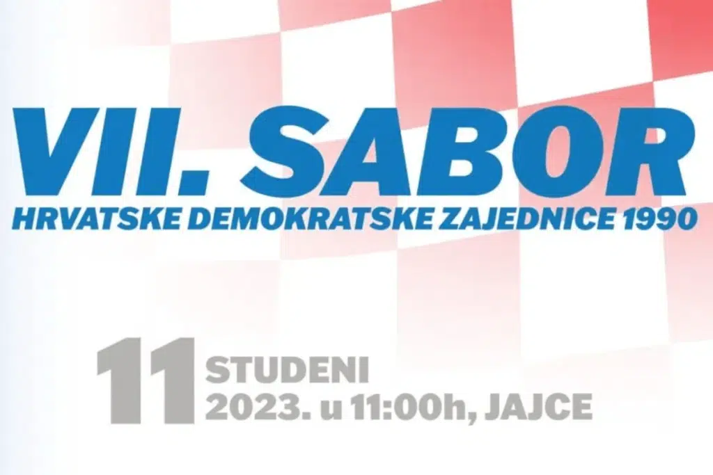 Sedmi Sabor HDZ-a 1990 održat će se u subotu u Jajcu