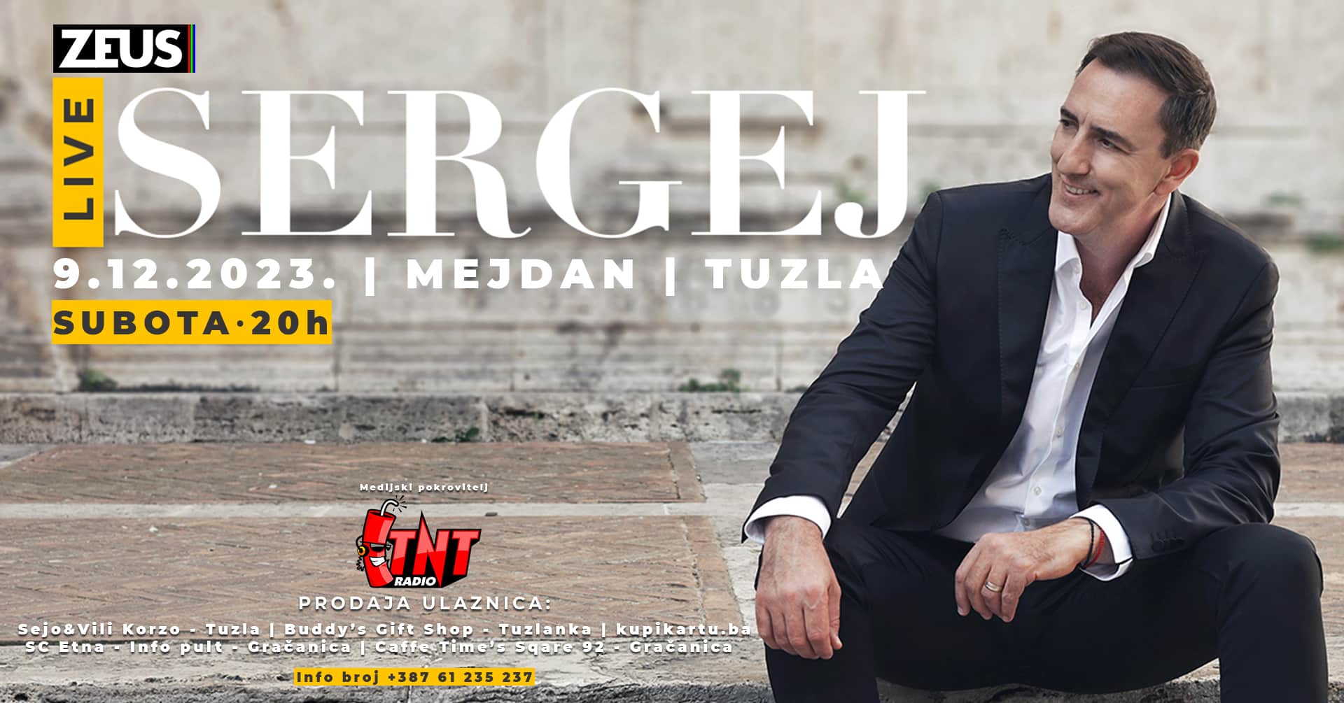 Sergej Četković ponovo u Tuzli, obezbijedite svoju ulaznicu | TNT PORTAL