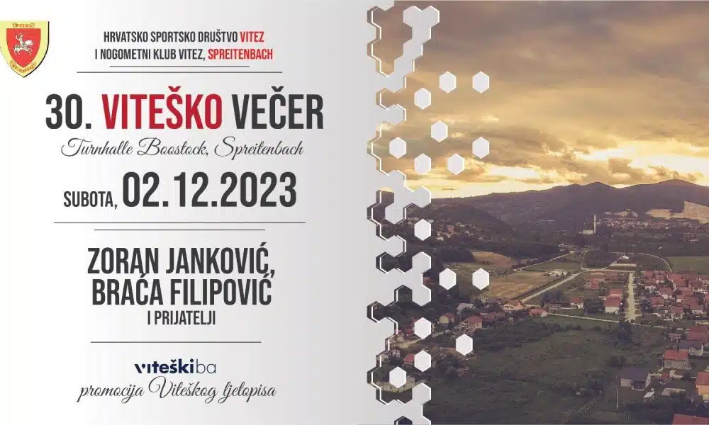 U SUBOTU: Jubilarna 30. Viteška večer u Švicarskoj: Uz glazbeni program najavljena i promocija Viteškog ljetopisa