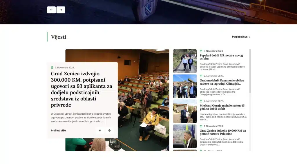 U funkciji nova moderna web stranica Grada Zenica