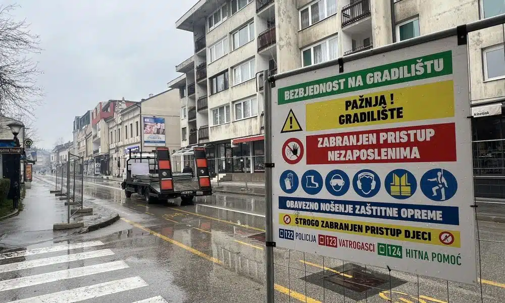 U tijeku realizacija prve faze projekta rekonstrukcije Bosanske ulice pod nazivom „Travnički korzo koji implementira Općina Travnik