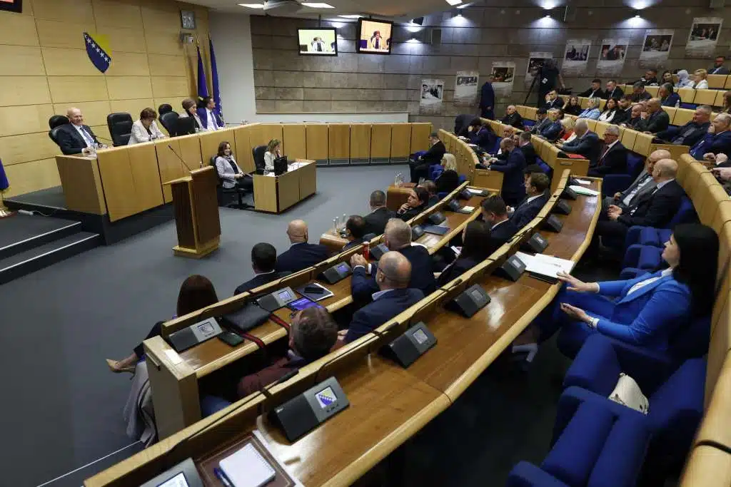 Sjednica Predstavničkog doma PFBiH u zgradi Općine Stari Grad u Sarajevu