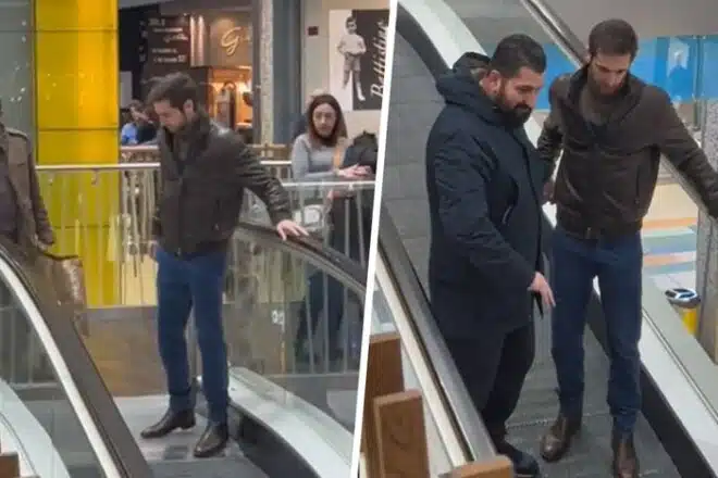 MOMAK SE PLAŠIO DA STANE NA POKRETNE STEPENICE: Reakcija oca i malog Betmena raznježila je svijet