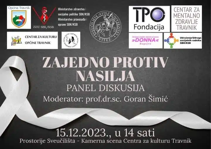 U petak u Travniku održat će se panel diskusija ”ZAJEDNO PROTIV NASILJA!”