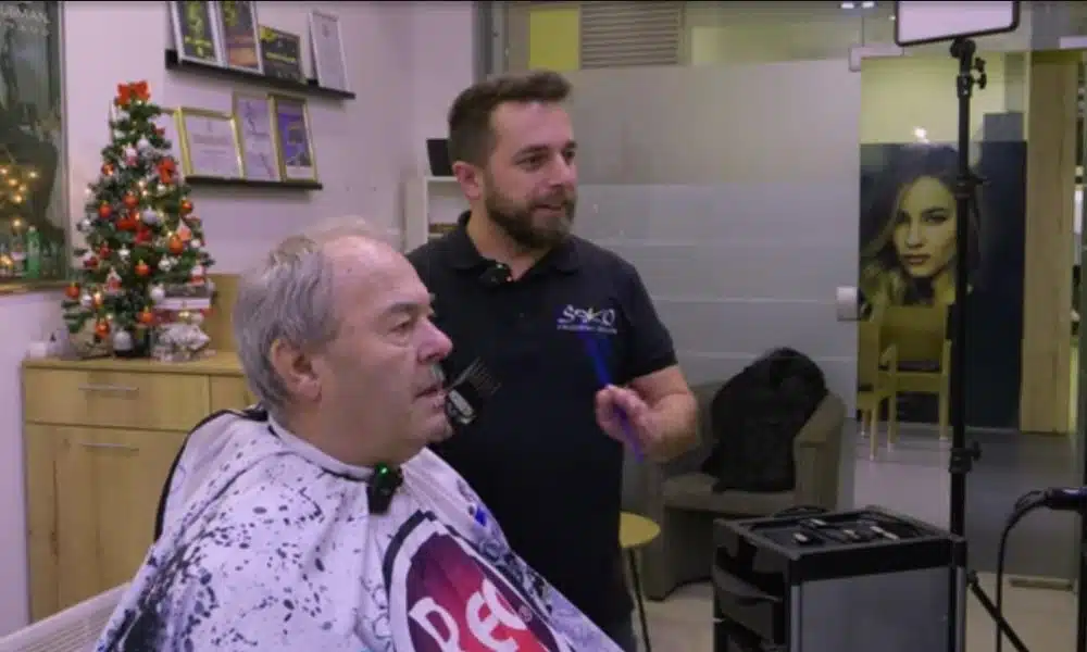 Viteški brico besplatno šiša prvašiće, a pomaže i potrebite (VIDEO)