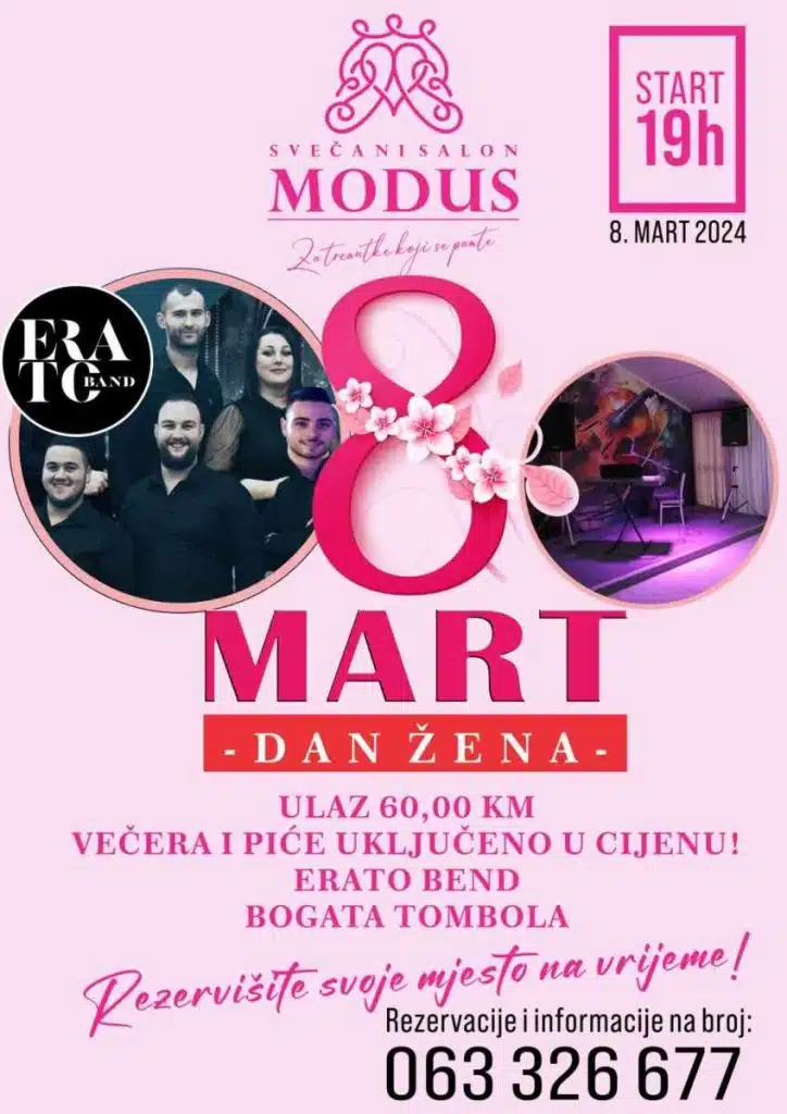 Svečani salon Modus Vitez sprema zabavu za Dan žena!