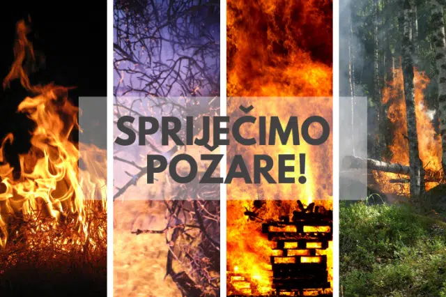 UPOZORENJE Općinske službe civilne zaštite na zaštitu od požara
