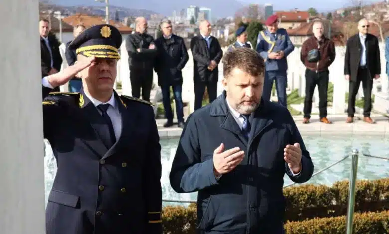 Delegacija MUP-a KS – Uprave policije obilježila Dan nezavisnosti Bosne i Hercegovine