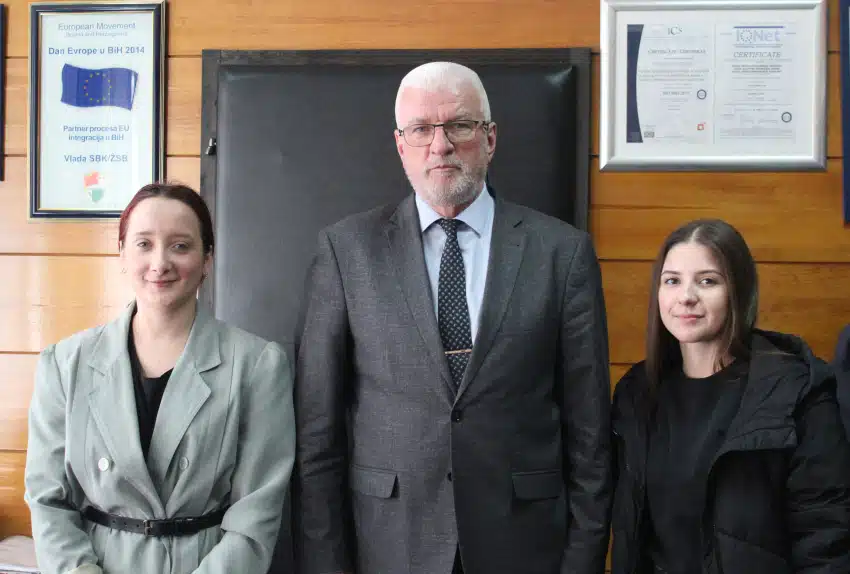Delegacije Vijeća mladih Federacije BiH posjetila premijera Vlade SBK