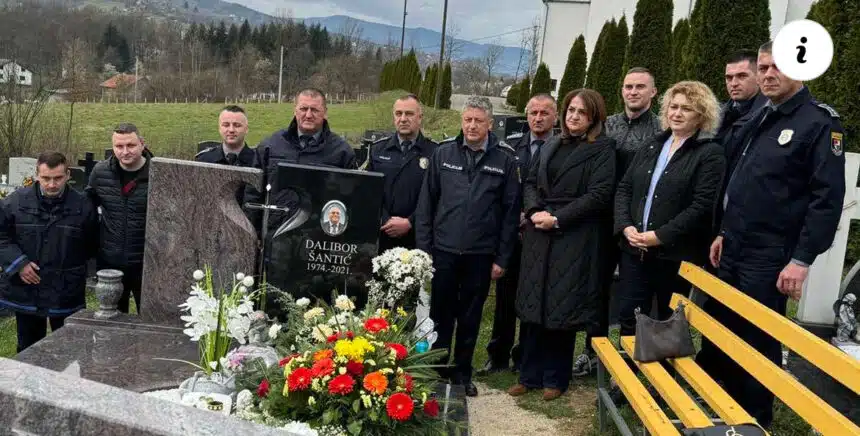 Obilježena obljetnica smrti Dalibora Šantića, visokog policijskog dužnosnika MUP-a KSB