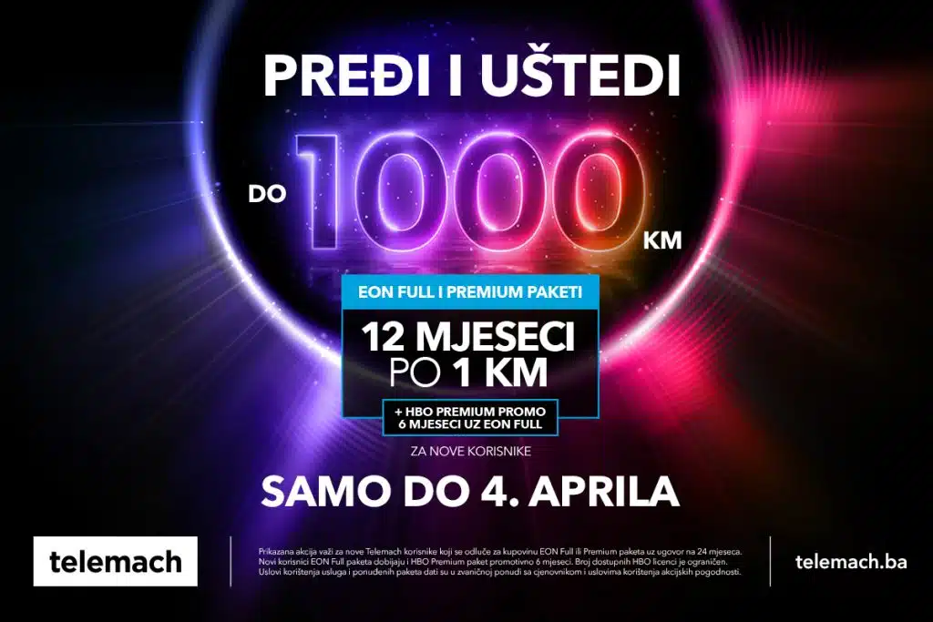 Pređi u Telemach i uštedi do 1000 KM!