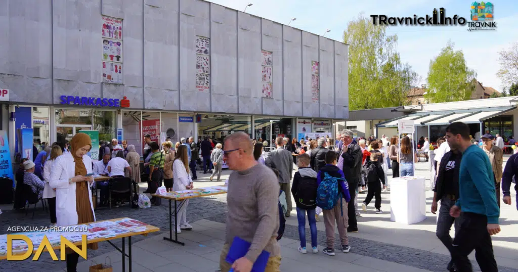 Veliki broj posjetitelja na Festivalu zdravlja u Travniku u organizaciji Zavoda za javno zdravstvo SBK/KSB