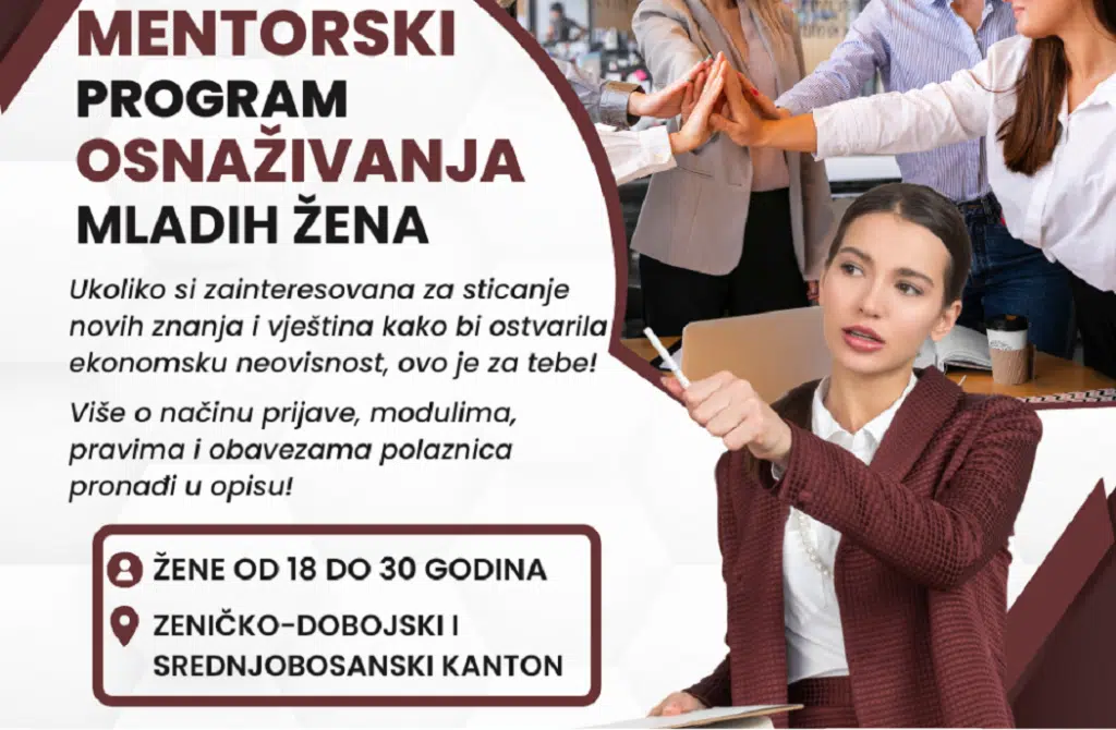 Poziv za učešće na mentorskom programu osnaživanja mladih žena