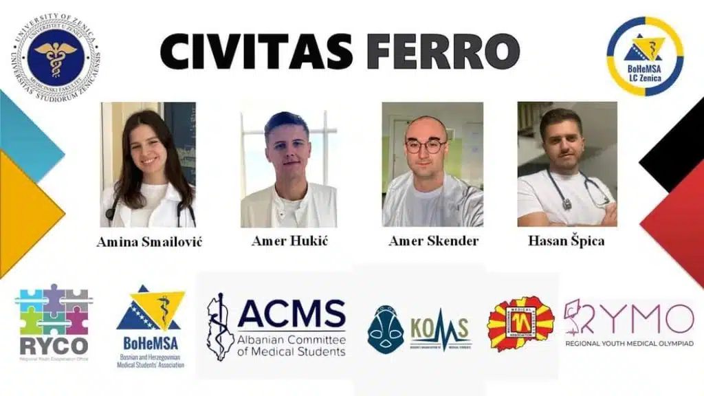 Uspjeh studenata Medicinskog fakulteta Univerziteta u Zenici na Regional Youth Medical Olympiad