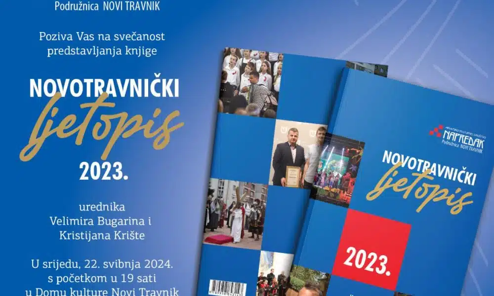 Predstavljanje Novotravničkog ljetopisa 2023 održat će se u srijedu.