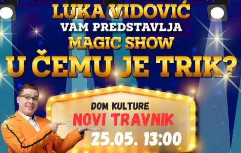 Mađioničar Luka Vidović dolazi u Novi Travnik nakon uspješnih nastupa u New Yorku i Las Vegasu: Šta je tajna iza njegovog trika?