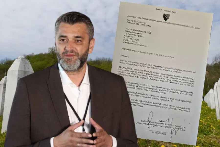Odgovor stigao: Emir Suljagić odbio zahtjev Vlade RS da posjeti Potočare i odaje počast žrtvama