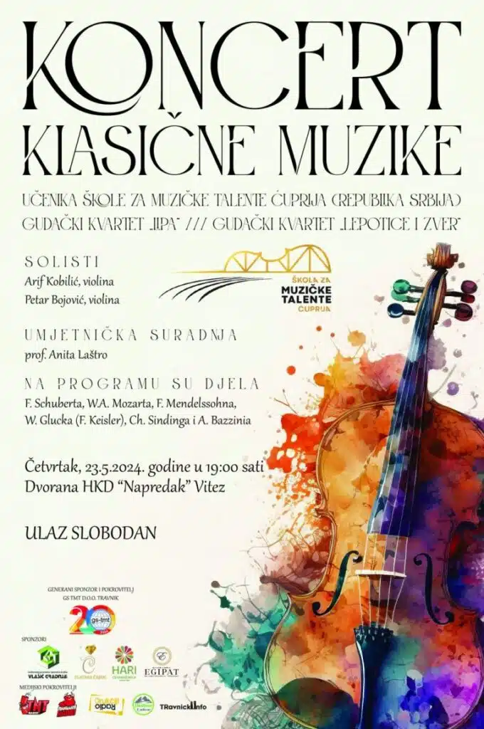 Vitez: Koncert klasične glazbe učenika iz Srbije