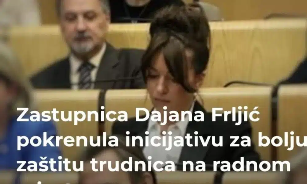 Zastupnica Dajana Frljić pokreće inicijativu za poboljšanje zaštite trudnica na radnom mjestu