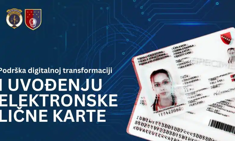 MUP Kantona Sarajevo podržava digitalnu transformaciju i uvođenje e-lične karte