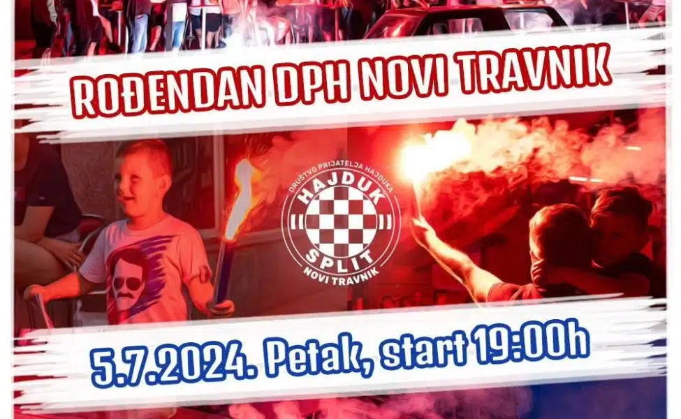 NOVI TRAVNIK: Prijatelji Hajduka pozivaju na rođendansku feštu