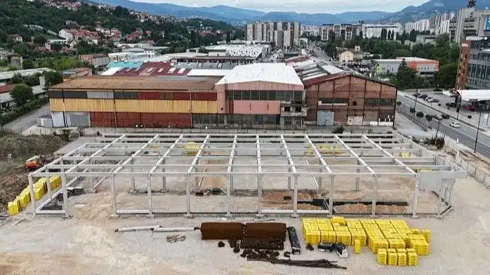 Izgrađena betonska konstrukcija za Lidlovu poslovnicu u Sarajevu