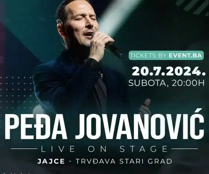 Još samo sedam dana do koncerta Peđe Jovanovića na tvrđavi u Jajcu, ulaznice se brzo prodaju
