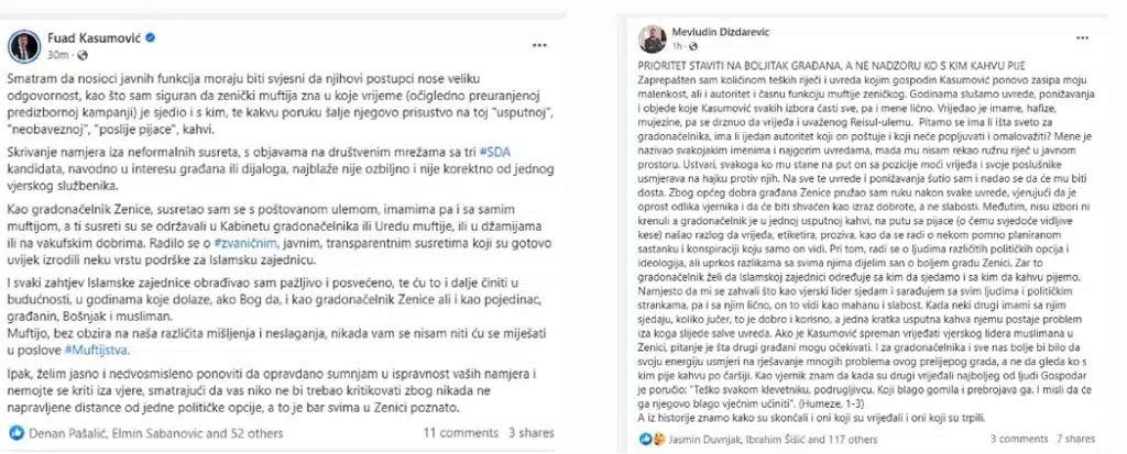Reakcije gradonačelnika i muftije na objavljenu fotografiju