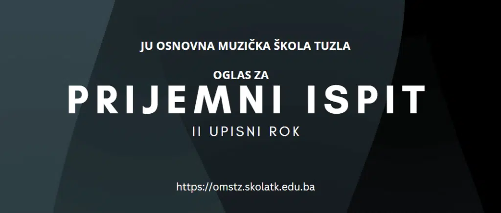 Uskoro drugi upisni rok za prijem učenika u JU Osnovna muzička škola Tuzla