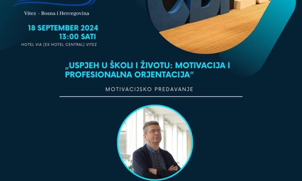 Nemojte propustiti predavanje profesora na Centralnom poslovnom forumu danas u 13 sati.