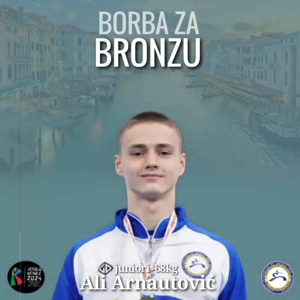 Ali Arnautović u borbi za bronzanu medalju na Svjetskom prvenstvu u Veneciji