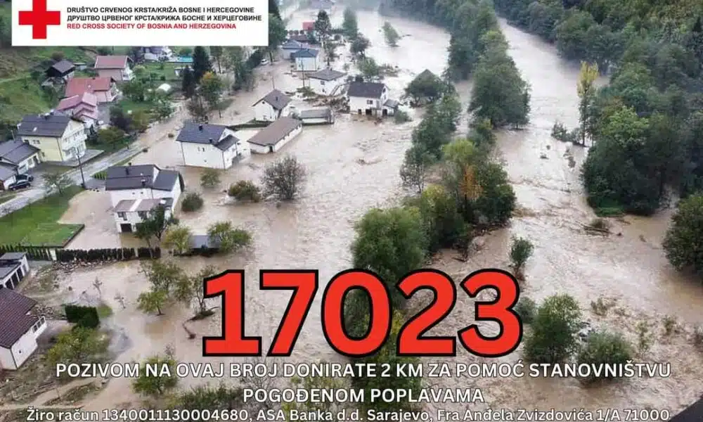 Informacije o prikupljanju potrebnih artikala za stanovništvo poplavljenih područja s našeg kantona
