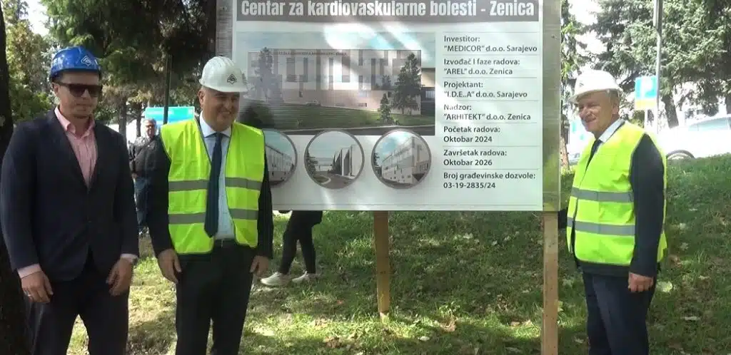 Polaganje kamena temeljca za Centar za srce u krugu Kantonalne bolnice Zenica