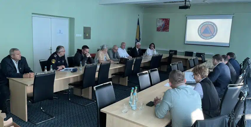 U Travniku održana obuka članova Kantonalnog štaba civilne zaštite