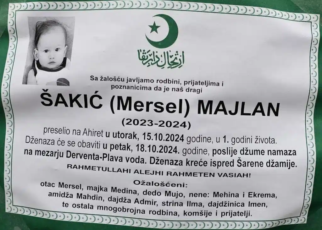 Preminuo je Šakić (Mersel) Majlan