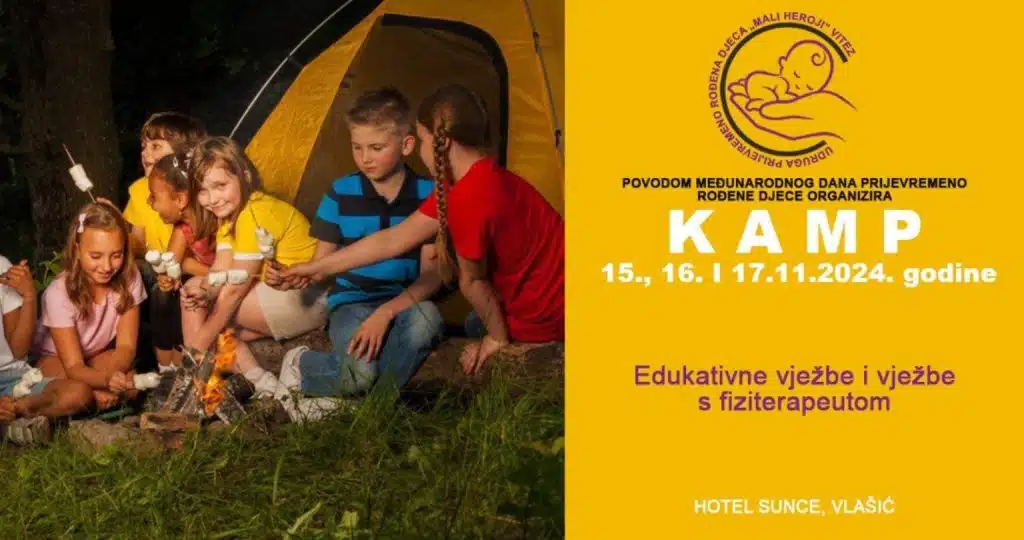 Udruga “Mali heroji” organizira kamp za prijevremeno rođenu djecu