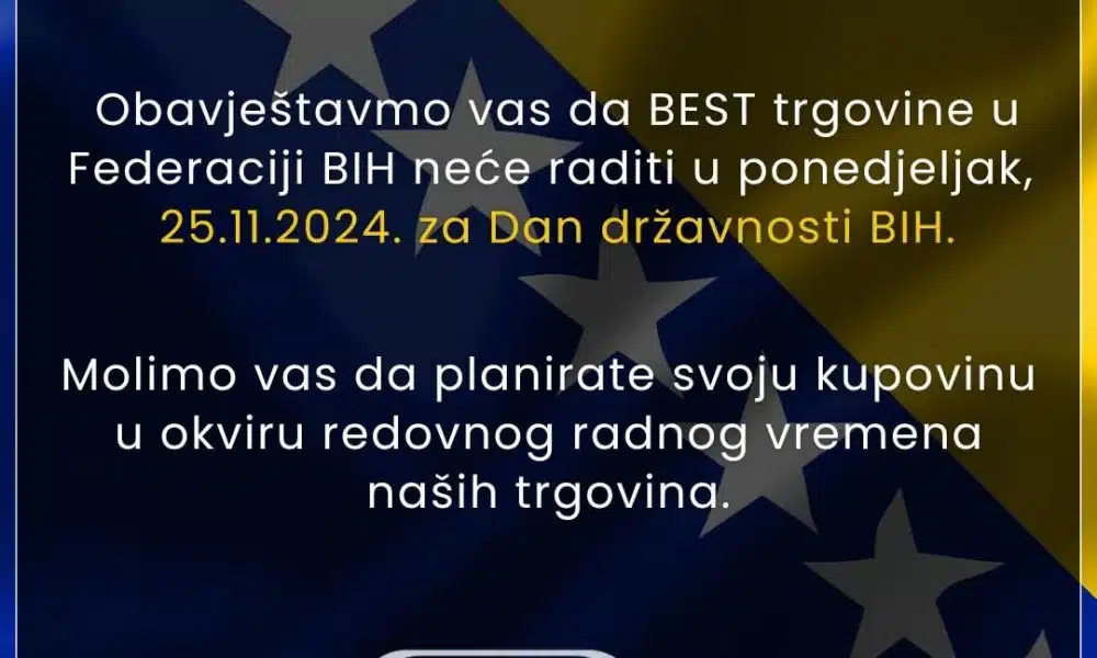 Važna obavijest iz trgovine BEST!