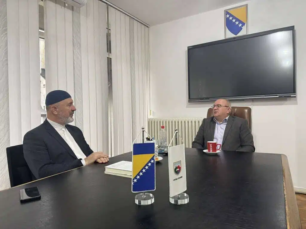 Načelnik Općine Travnik Kenan Dautović ugostio muftiju Ahmeda ef. Adilovića
