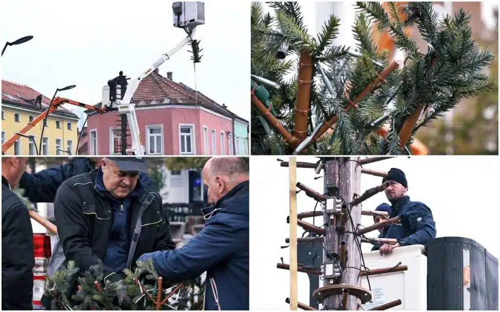 Počelo novogodišnje ukrašavanje Tuzle (VIDEO)