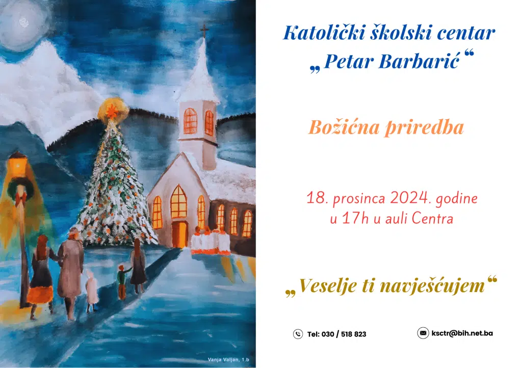 KŠC “Petar Barbarić” Travnik organizuje Božićnu priredbu i uprizorenje živih jaslica