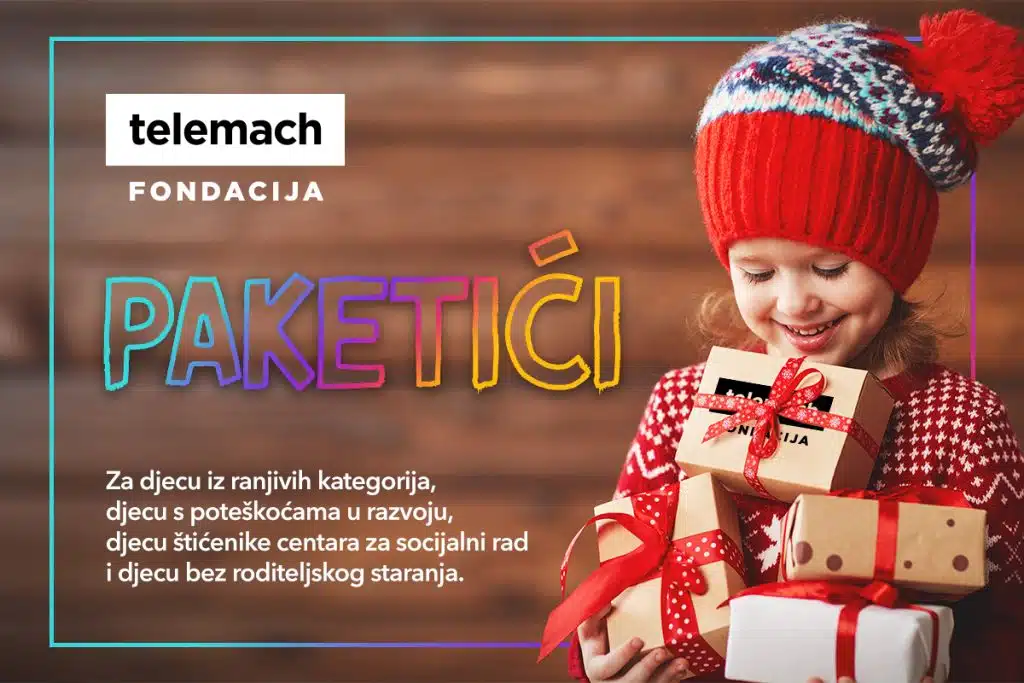 Novogodišnji paketići Telemach fondacije obradovali 620 osnovaca širom Bosne i Hercegovine